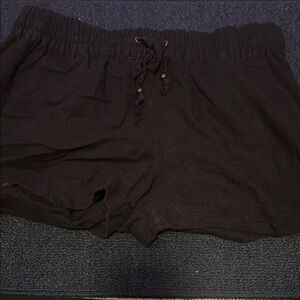 Black Drawstring Shorts